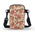 thumbnail image 2 of HELLHERO Melon-Love-Capybara Double-layer Crossbody Bags Adjustable Shoulder Strap for Travel, 2 of 7
