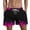 Hot Pink, variant on Mens Flame Print Swim Trunks, Colorful Fire Patterns, Quick - Dry Fabric, Summer Beach & Pool Essentials