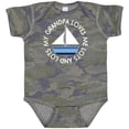 thumbnail image 3 of Inktastic My Grandpa Loves Me Grandson Sailboat Boys Baby Bodysuit, 3 of 5