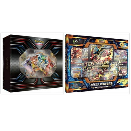 Pokemon TCG The Best of XY Premium Trainer Collection Box and Mega Powers Premium Collection Box Card Game Bundle, 1 of (Best Trading Card Games Ios)