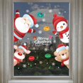 thumbnail image 1 of Decoración navideña Papá Noel pegatinas de puerta pegatinas de ventana pegatinas de vidrio autoadhesivas pegatinas de pared creativas BR Rojo Verde, 1 of 4