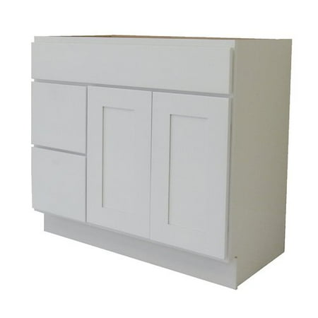 - NGY Stone & Cabinet Shaker Cabinet 42'' Single Bathroom Vanity Base Only