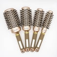 thumbnail image 2 of QJUHUNG Hair Brush Soft Nylon Long Teeth Comb Non-Slip Handle Small Round Brush 32mm, 2 of 4
