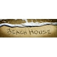 thumbnail image 2 of Hausenflock, Alan 32x13 Gold Ornate Wood Framed with Double Matting Museum Art Print Titled - Beach House, 2 of 4