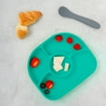 thumbnail image 4 of bblüv - Yümi ‒ Baby Plate and Spoon Set, Silicone, Aqua, 4 of 8