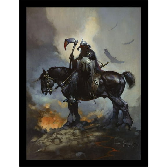 Frazetta (Death Dealer) 30 x 40cm Collector Print (Framed)