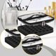 thumbnail image 1 of Organizador de esmaltes de uñas con capacidad para 30 frascos. Estuche de transporte versátil. Organizador de maquillaje para lápiz labial y pinceles. negro, 1 of 8