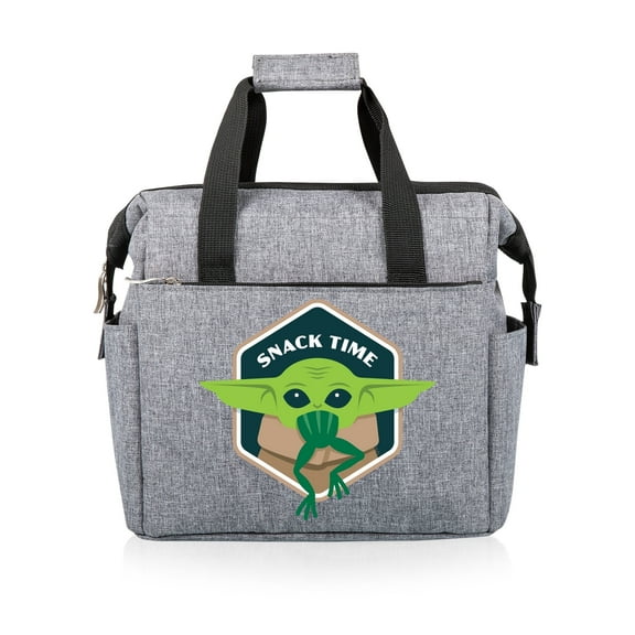 Mandalorian - Grogu Snack Time - On The Go Lunch Bag Cooler, (Heathered Gray)