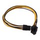 thumbnail image 4 of Adaptador de cable de extensión de alimentación,Cable multifunción premium,Accesorio,Piezas PCI E negro de 6 pines macho a 6 pines macho para tarjeta, 4 of 8