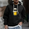 thumbnail image 2 of LpwkSSA Men's Sports Hoodies Graphic Print Long Sleeve Pullover Drawstring Hooded Sweatshirt Soft Fall Winter Sweatshirts With Pocket Black XXXXL, 2 of 5
