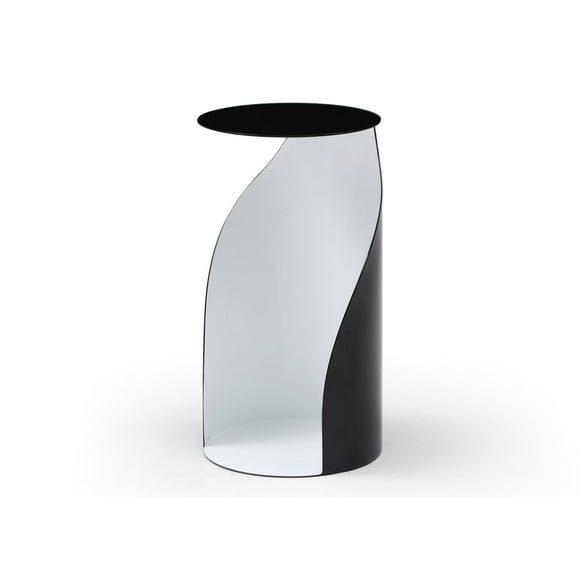 Mesa Auxiliar Lateral Grande Willie de Whiteline Modern Living en Negro/Blanco