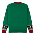 thumbnail image 3 of The Ugly Sweater Co. Light Up Ugly Christmas Sweater with LEDs - Snug Fit, Motion Activated Light Up Ugly Sweater Designs. (New Emerald, XX-Large), 3 of 3