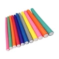 thumbnail image 1 of letairis 10x Hair Foam Curler Roller Set Use Rods DIY Flexible Easy 8mm 10 Pcs 1Set, 1 of 6
