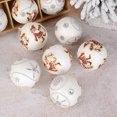 thumbnail image 5 of 2/1pcs 8cm White Christmas Balls Ornament Glitter Christmas Tree Hanging Ball Pendants For Home Xmas 2023 New Year Decor Navidad, 5 of 5
