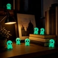 thumbnail image 5 of Aoznliie Mini Glow in Dark Ghost Figurines, 10 Pack Resin Halloween Ornaments, 1 inch Glowing Decor for Micro Landscape, Multicolor, 5 of 7
