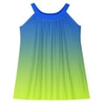 thumbnail image 5 of Ashirexll Girls Summer Dress, Girls Dresses Size 10-12, Children Fashion Casual Slip Dress Gradient Color Sleeveless Camisole Summer Dress, 5 of 7