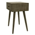 thumbnail image 4 of Decor Therapy Mid Century 1-Drawer Wood Side Table, 14'' x 18'' x 24'' - Grey, 4 of 6