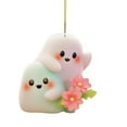 thumbnail image 3 of Halloween Party Favors Halloween Imp Flat Acrylic Flower Ghost Car Interior Decorative Pendant, 3 of 4