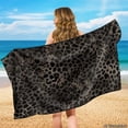 thumbnail image 7 of FOR U DESIGNS Grey Leopard Print Car Seat Cover Universal Front Seat Protector for Sedans, Quick-Dry & Soft Microfiber Athletic Running Towel Multi-Purpose Yoga Mat, Beach Towel, 2 Pack, 7 of 7