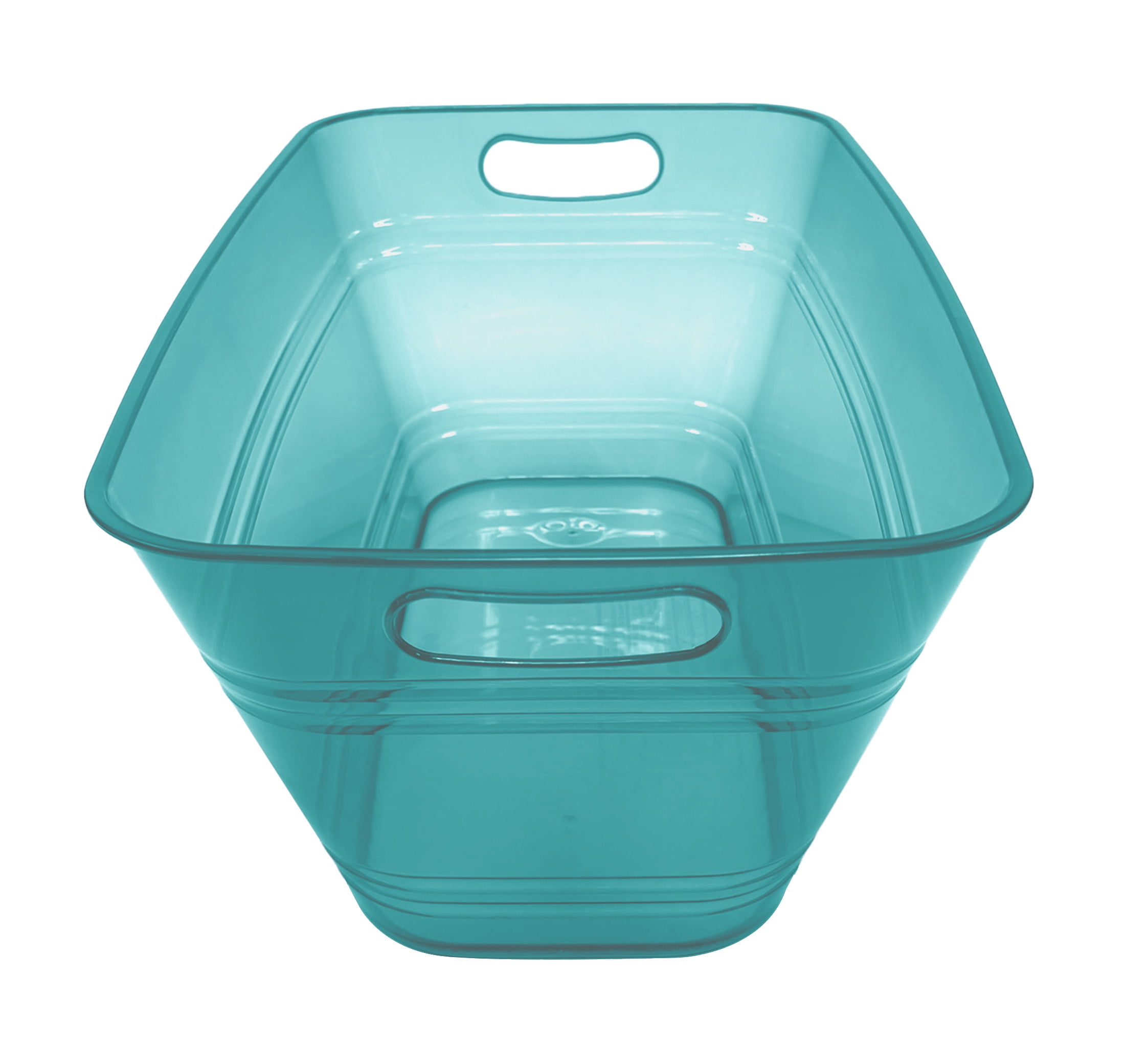 Mainstays 20" Plastic Rectangular Beverage Tub - Green