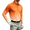 Orange, variant on TKKCS Mens Gradient Long Sleeve Polo Shirts- Stretch Lightweight Casual Regular Fit Golf Shirts Blue Size 2XL