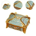 thumbnail image 6 of yotijay Metal Jewelry Box Decorative Keepsake Box for Necklaces Charms Birthday Blue, 6 of 9