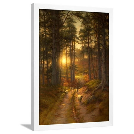 The Sun Fast Sinks In The West Framed Print Wall Art By Joseph Farquharson