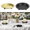 thumbnail image 3 of 2 Piece Farmhouses Metal Candle Plate Organizers Candle Tray For Weddings Event And Aromatherapies Accessories Display, 3 of 19