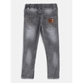 thumbnail image 2 of chopper club Boys Jeans - Elastic Waist with Drawstrings Stretchable Denim Pants in Slim Fit 30, 2 of 4