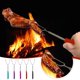 thumbnail image 3 of Tenedor telescópico de acero inoxidable de 85 cm para barbacoa, en forma de U, para barbacoa al aire libre, para pollo, perritos calientes y barbacoa, 3 of 8