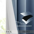 thumbnail image 5 of NICETOWN Gradient Blackout Curtains Thermal Insulated Noise Reducing Grommet Modern Window Treatment for Living Room/Bedroom, White to Stone Blue, 2 Panels, 52x95 Inch, 5 of 7