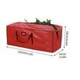 thumbnail image 3 of EWASWON Christmas Red Christmas Tree Storage Bag, Double Zipper, Large Capacity 53x13x27 Inches, Durable for Artificial Trees, Wreaths, Lights, 3 of 5