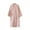 Pink, variant on Cotton Bathrobes for Women Heart Print Long Sleeve Nightgowns Drawstring Casual Loose V Neck Cute Robes with Pocket