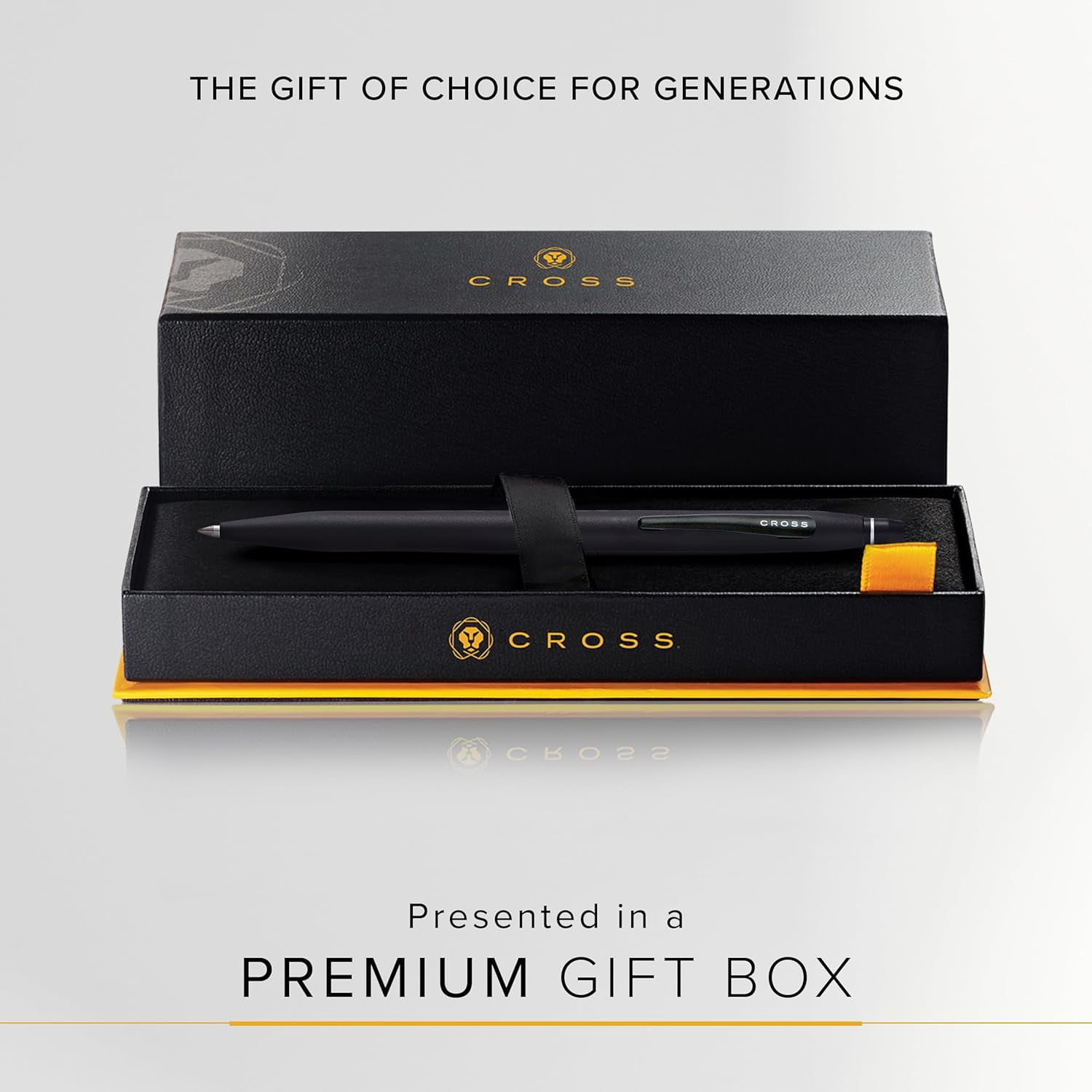 Cross Click Slim Refillable Gel Ink Rollerball Pen, Medium Rollerball, Includes Premium Gift Box - Black