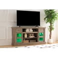 thumbnail image 2 of Farmhouse Fireplace TV Stand with Roman Column Styling, Up to 80-inch TV, 70-inch Modern Tall Entertainment Center with LED Lights, Living Room Media Console, 2 of 7