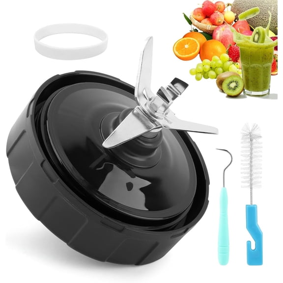 Nin-ja Blender Replacement Parts, 7 Fins Blender Blade Compatible with Nin ja BN401 BN751 BN801 BL480 BL640 NN100-30 BL2012 32oz 24oz 18oz Cup Nutri Blenders Parts