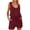 Wine jumpsuits for women, variant on ZZwxWA Womens Jumpsuits Solid Fashion Women's Casual Rompers Sexy Drawstring Button Camis Junpsuits Strap Jumpsuits Straight Bib