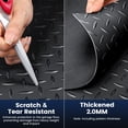 thumbnail image 2 of 7.5 x 17 FT Garage Floor Mat, Diamond Plate PVC Garage Flooring Roll for Under Car Parking Protect, Thickened Floor Mats for Garage, RV Trailer Flooring, Water/Stain Resistant, 2 of 8