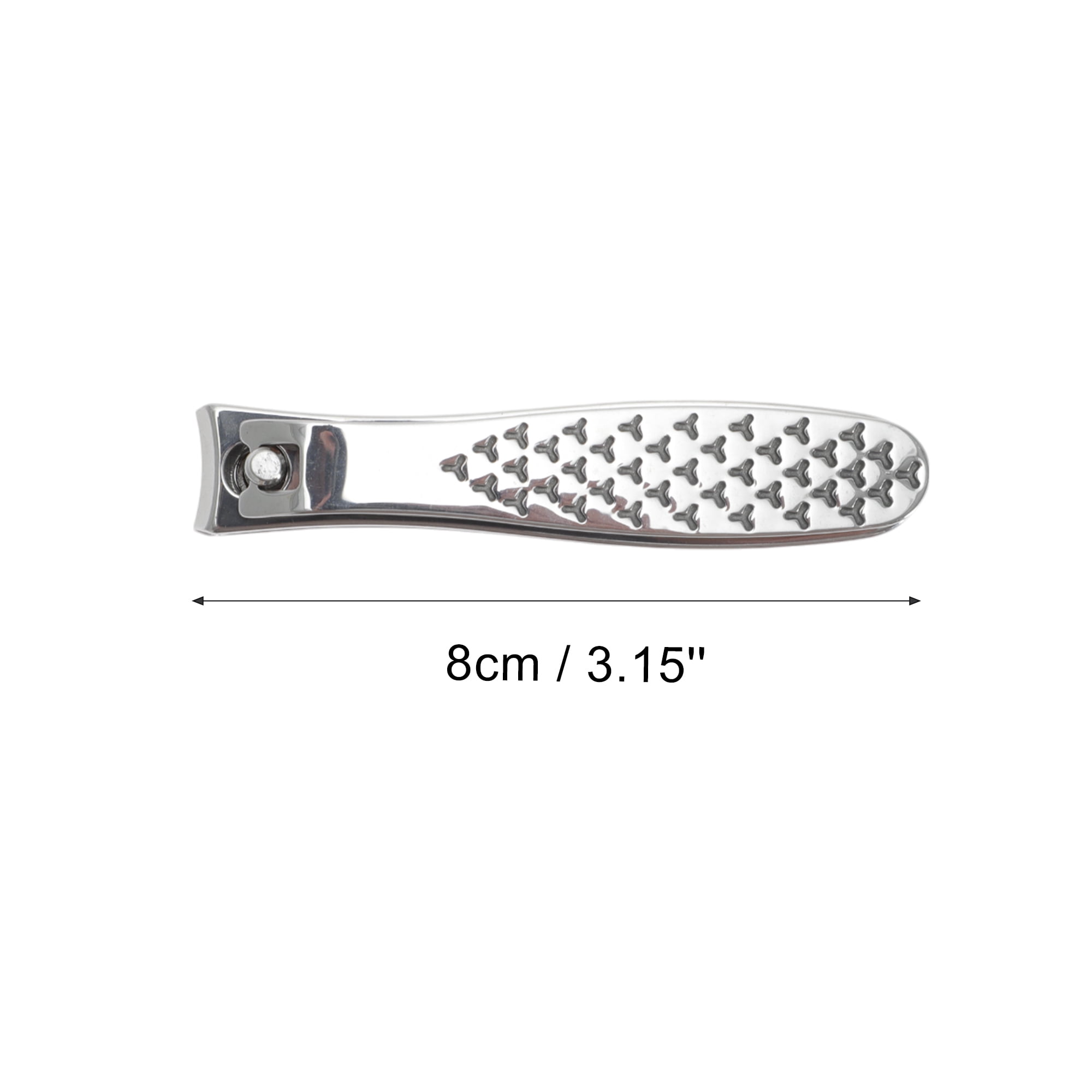 Unique Bargains 1pc Carbon Steel Convenient Nail Clippers 3.15" Length Silver Tone Large