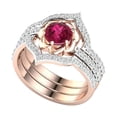 thumbnail image 6 of 3-in-1 Alloy Inlaid Rhinestone Female Popular Exquisite Fashion Rings Jewelry, Valentine's Day Gift for Girlfriend, 6 of 7