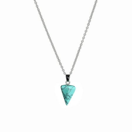 Fashion Column - Unisex Fashion Unique Natural Crystal Hexagonal Column Pendant Necklace