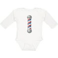 thumbnail image 3 of Inktastic Barber Barberpole Boys or Girls Long Sleeve Baby Bodysuit, 3 of 5