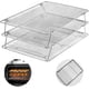 thumbnail image 1 of Rejilla de enfriamiento plegable de acero inoxidable para hornear, 3 niveles, 30 x 42 cm, apta para horno y lavavajillas, con media bandeja, apilable, para galletas, pizzas y pasteles., 1 of 6