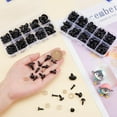 thumbnail image 5 of 267pcs Craft Eyes Nose Set 5 Sizes Safety Nose and Eyes Black Plastic Teddy Bear Eyes with 142pcs Washer for Amigurumi Stuffed Puppet Bear Animal DIY Making 6-17mm DIY, 5 of 6