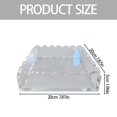 thumbnail image 3 of Scalloped Acrylic Tray Acrylic Scalloped Tray With Mat Acrylic Picture Frame Decorative Tray Tray For Coffee Table Clear Acrylic Tray Clear Decorative Tray Organizing, 3 of 9
