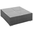 thumbnail image 5 of vidaXL 6 Piece Garden Lounge Set with Cushions Poly Rattan Black, 5 of 5