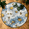 thumbnail image 7 of CURLYOOT Bee 5.2ft Round Rug for Living Room, Large Washable Area Rug, Non Slip Floor Mat Bumblebee with Flower Printed Indoor Rugs for Bedroom, Dining Room, Offices, Entryway, 7 of 7