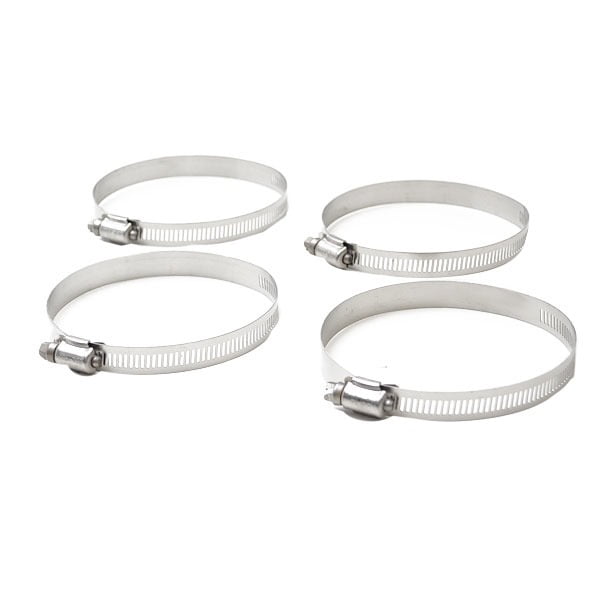 Ideal Boat Hose Clamps 2 1/2 4 1/2 Inch Stainless (Set of 4