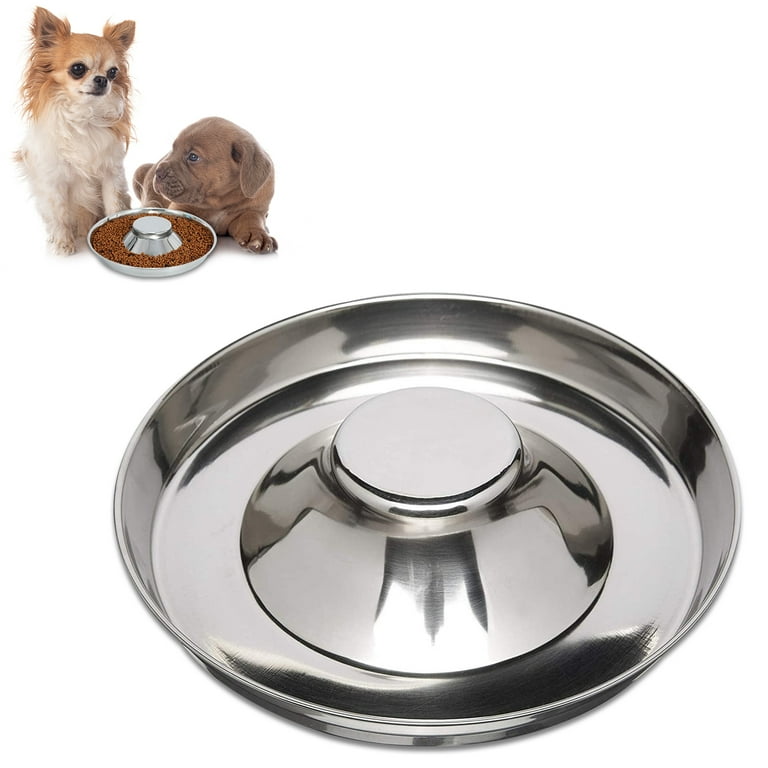 Dog Feeder Bowl, Stainless Steel Puppy Bowls for Small Dogs, 11.8'', Puppy  Saucer, Water Weaning Bowl, Puppy Food Bowls for Litters 
