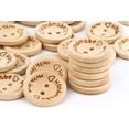 thumbnail image 3 of 100PCS Botones de madera para coser y hacer a mano con amor Botón de madera Tamaño aleatorio oso de fresa Hogar, 3 of 5